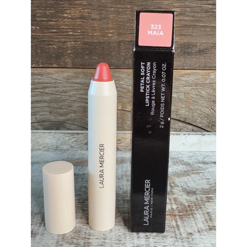 Laura Mercier Petal Soft Lipstick Crayon 323 Maia NIB 12hr Wear MSRP $28